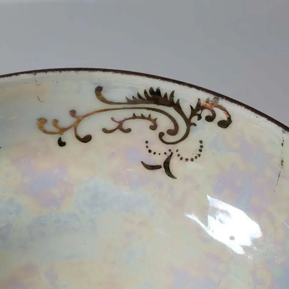 Vintage Teacup and Saucer Textured Flower Vintage